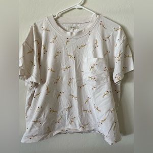 Madewell Printed Cropped Tee